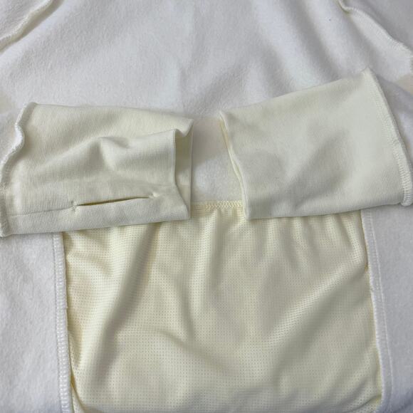 Fabletics Women’s Cream Pullover Sweatshirt Funnel Neck Size M - Picture 4 of 11